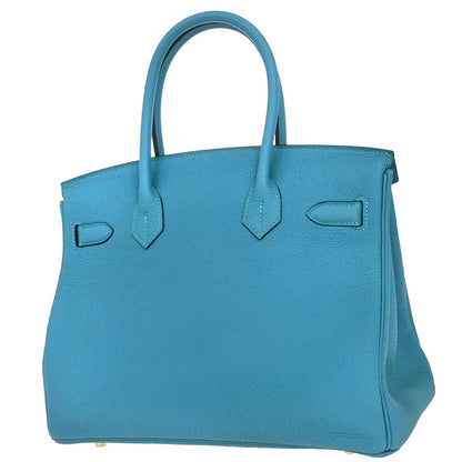 Hermes 2014 Blue Izmir Togo Birkin 30 Handbag