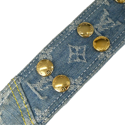 Louis Vuitton Monogram Denim Patchwork Postie 2way Shoulder Handbag M95374