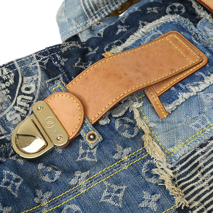 Louis Vuitton Monogram Denim Patchwork Postie 2way Shoulder Handbag M95374