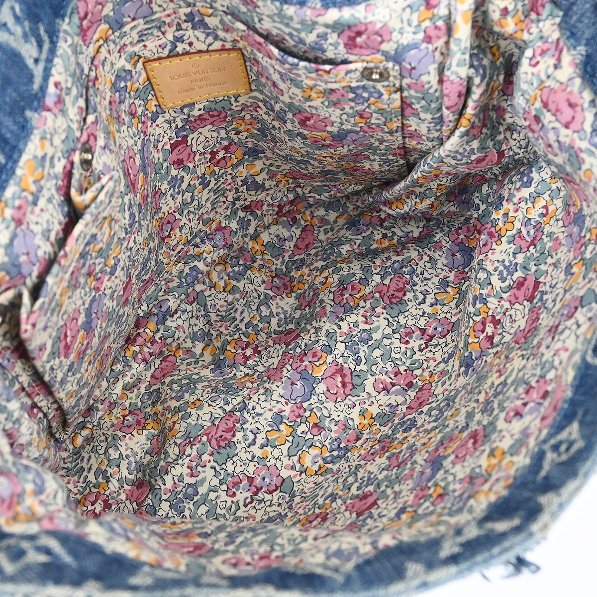 Louis Vuitton Monogram Denim Patchwork Postie 2way Shoulder Handbag M95374