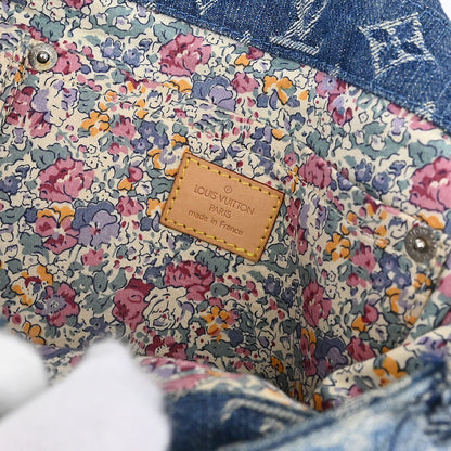 Louis Vuitton Monogram Denim Patchwork Postie 2way Shoulder Handbag M95374