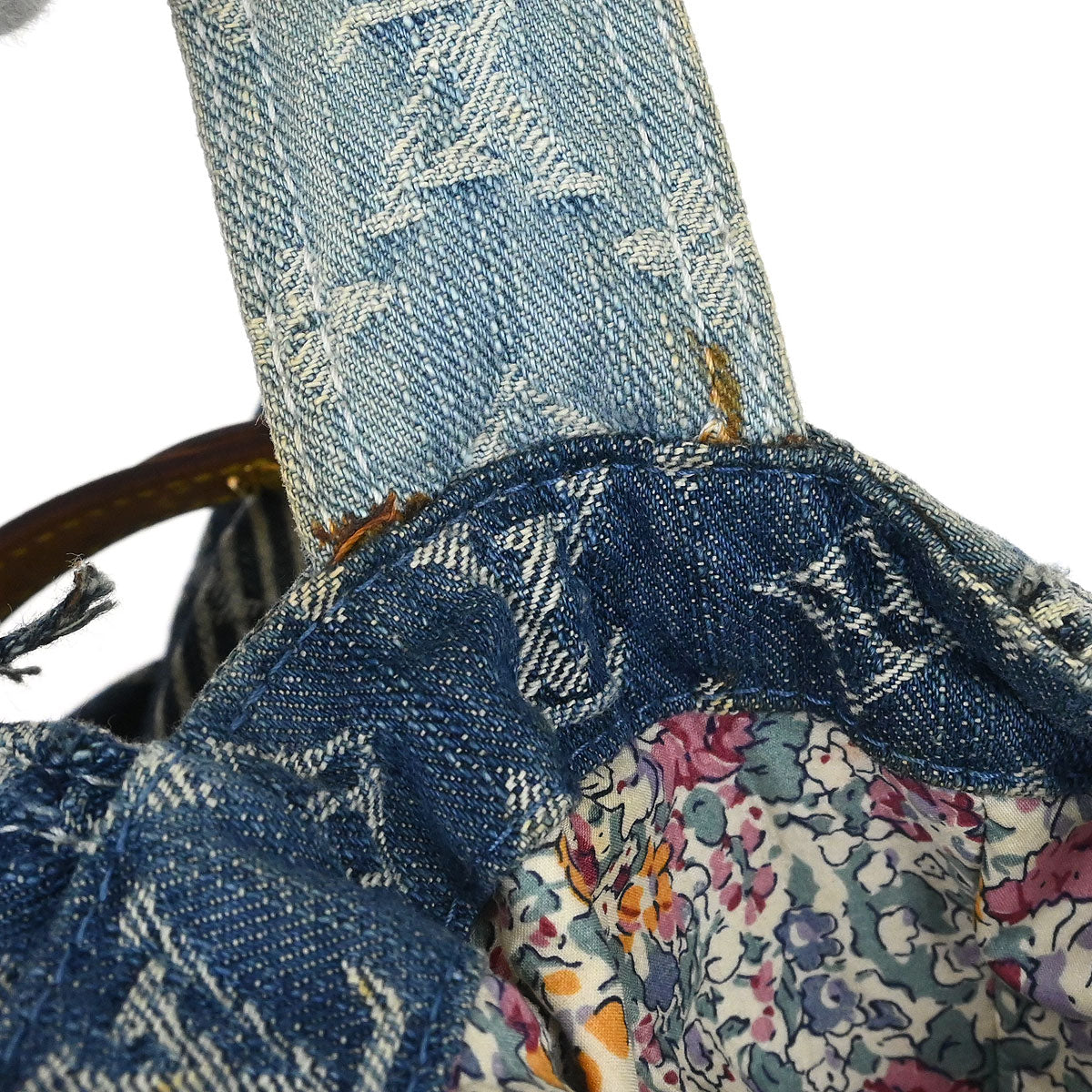 Louis Vuitton Monogram Denim Patchwork Postie 2way Shoulder Handbag M95374