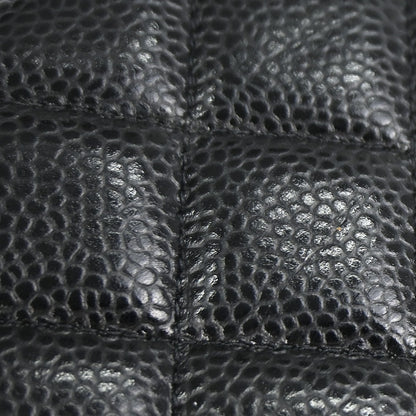 Chanel 2019 Black Caviar Skin Classic WOC Wallet on Chain Bag