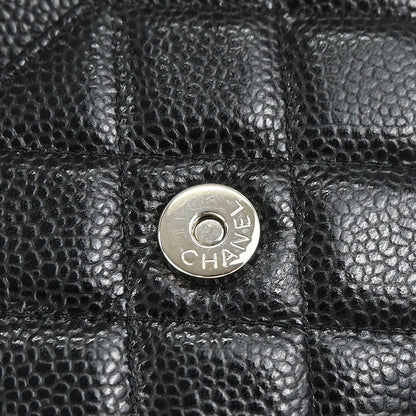 Chanel 2019 Black Caviar Skin Classic WOC Wallet on Chain Bag