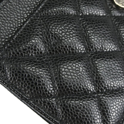 Chanel 2019 Black Caviar Skin Classic WOC Wallet on Chain Bag