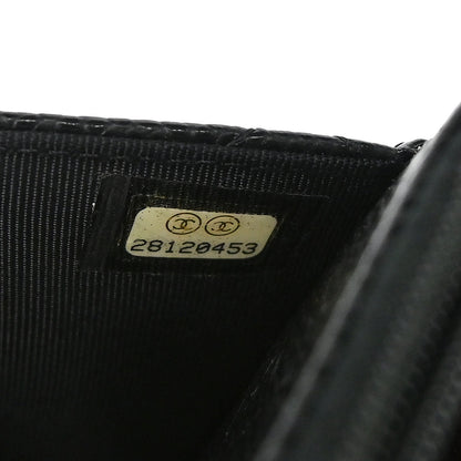 Chanel 2019 Black Caviar Skin Classic WOC Wallet on Chain Bag