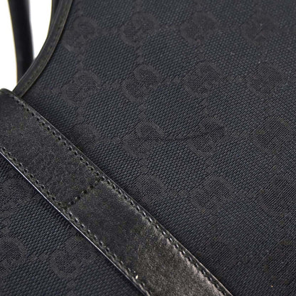 Gucci Black GG Canvas Jackie Handbag