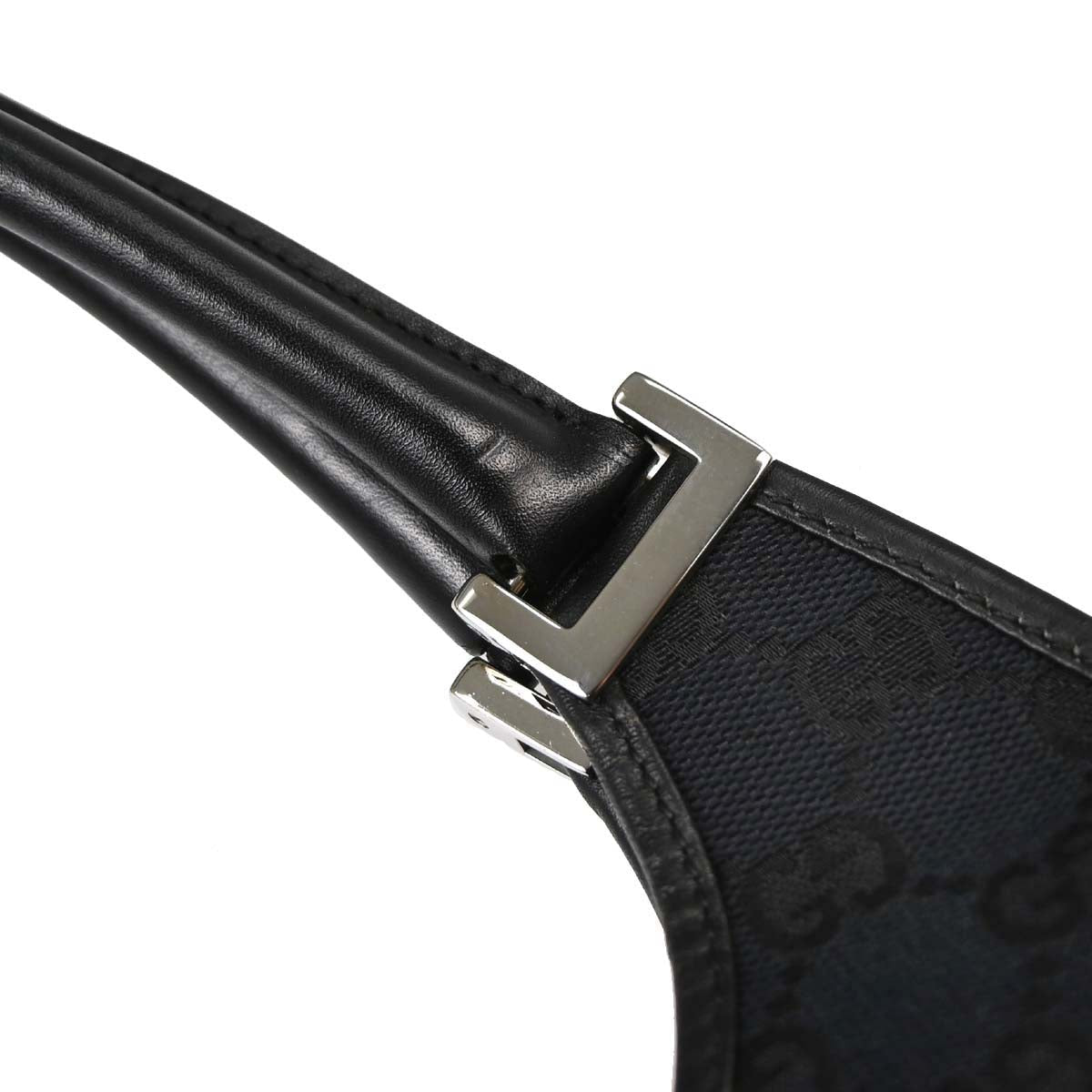 Gucci Black GG Canvas Jackie Handbag