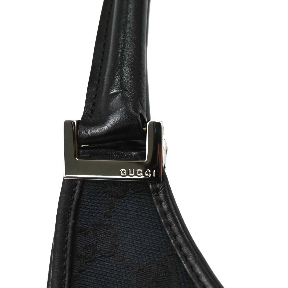 Gucci Black GG Canvas Jackie Handbag