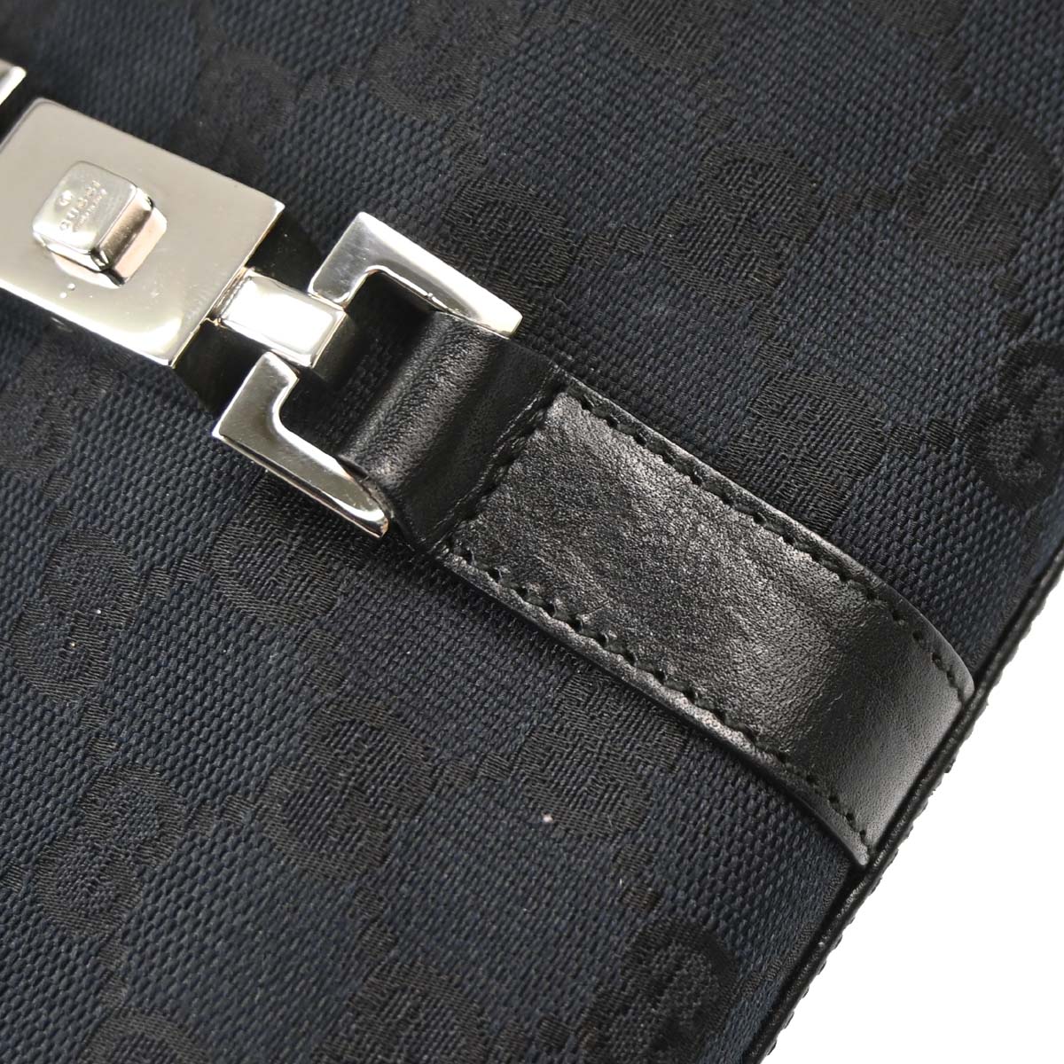 Gucci Black GG Canvas Jackie Handbag
