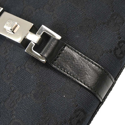 Gucci Black GG Canvas Jackie Handbag