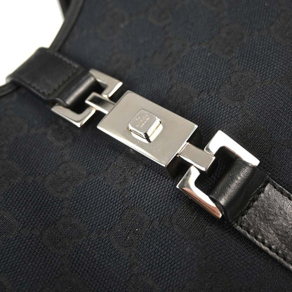 Gucci Black GG Canvas Jackie Handbag