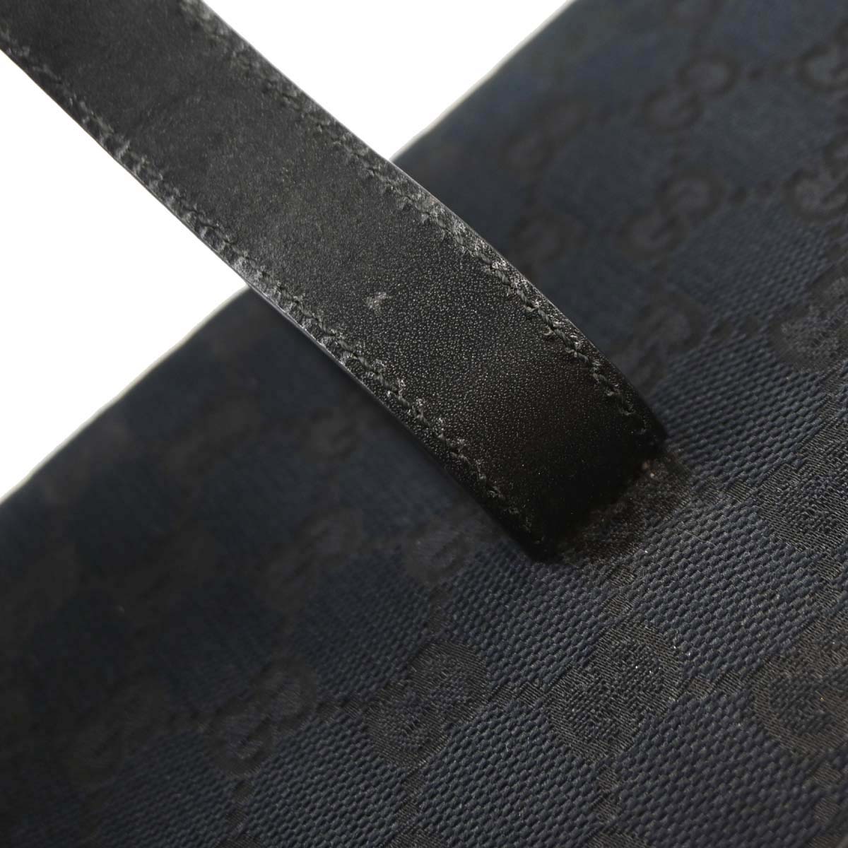 Gucci Black GG Canvas Jackie Handbag