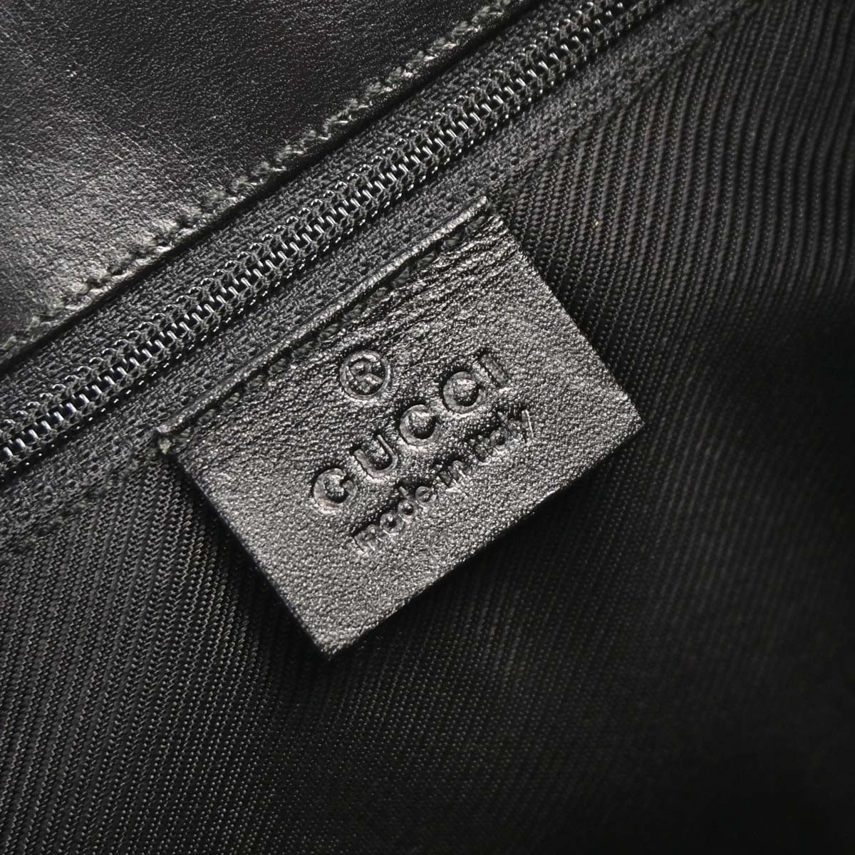 Gucci Black GG Canvas Jackie Handbag