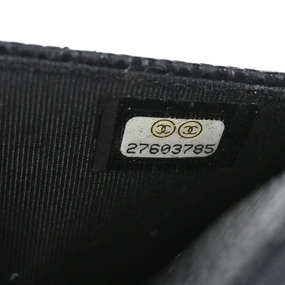 Chanel 2019 Black Caviar Skin Classic WOC Wallet on Chain Bag