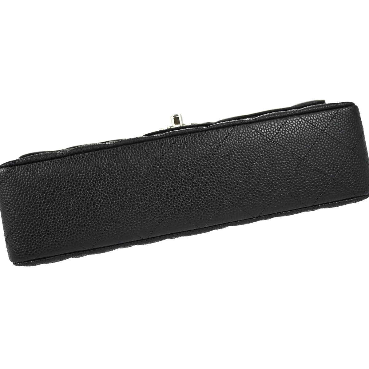 Chanel Black Caviar Skin Medium Classic Double Flap Shoulder Bag