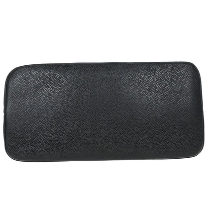 Chanel Black Caviar Skin Medallion Tote Handbag