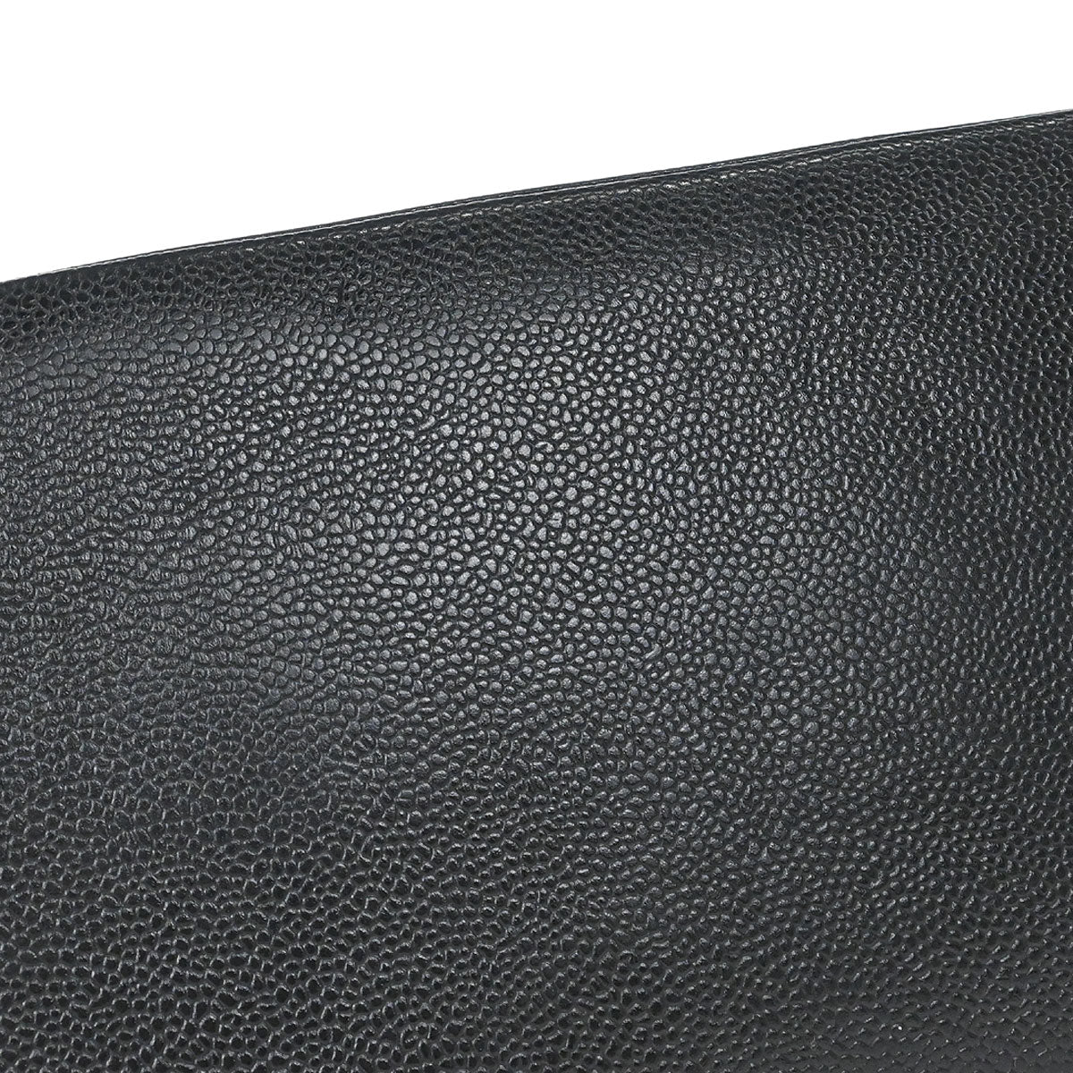 Chanel Black Caviar Skin Medallion Tote Handbag