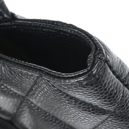 Chanel Black Caviar Skin Medallion Tote Handbag