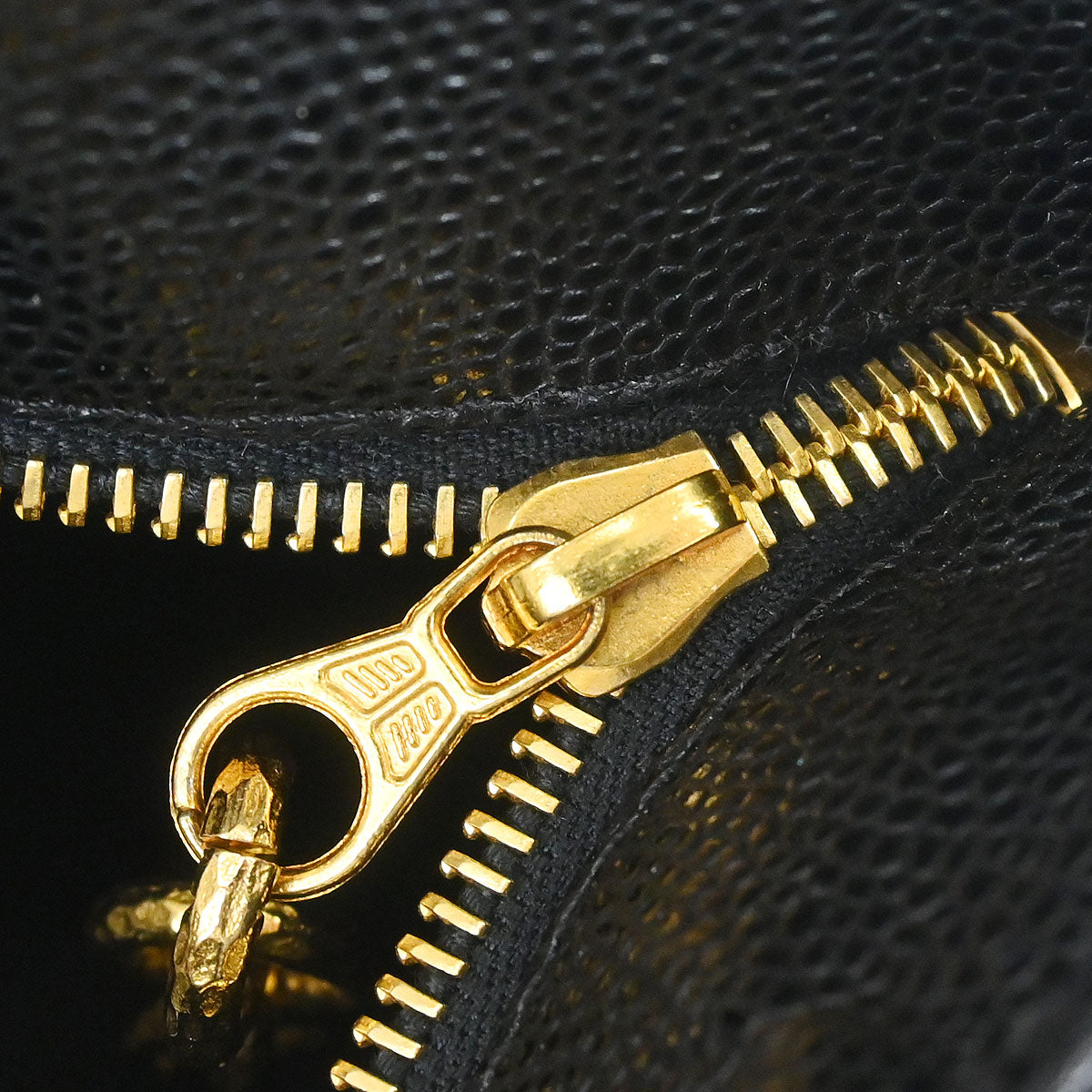 Chanel Black Caviar Skin Medallion Tote Handbag