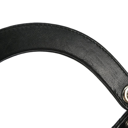 Christian Dior Black Lambskin Large Lady Dior Cannage 2way Shoulder Handbag