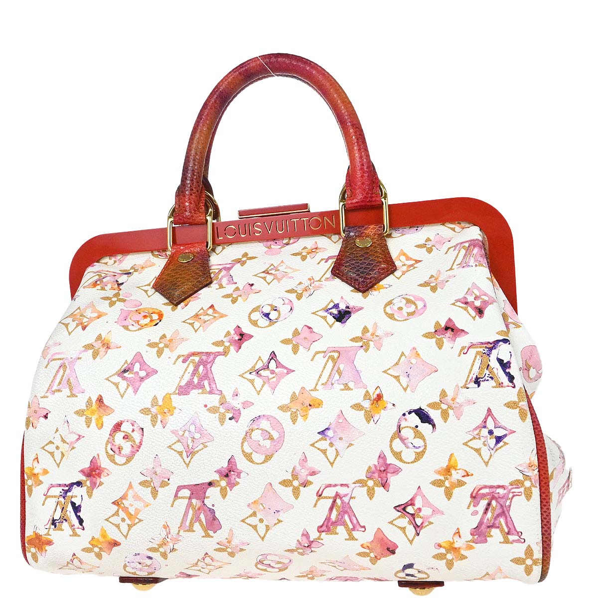 Louis Vuitton * White Monogram Watercolor Speedy M95729