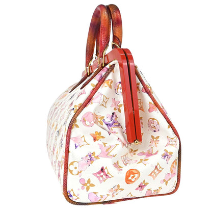 Louis Vuitton * White Monogram Watercolor Speedy M95729