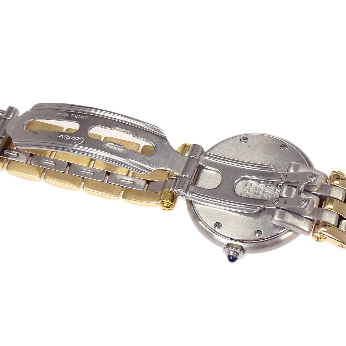 Cartier Panthere Vendome SM 3-Row 22mm Ref.1057920 Quartz Watch 18KYG SS