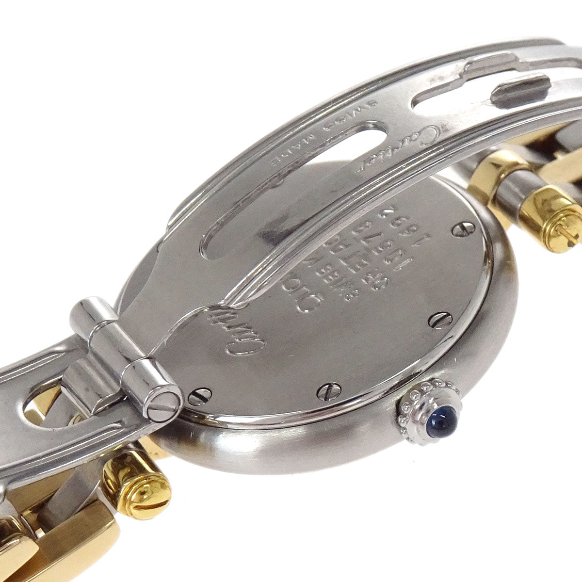Cartier Panthere Vendome SM 3-Row 22mm Ref.1057920 Quartz Watch 18KYG SS
