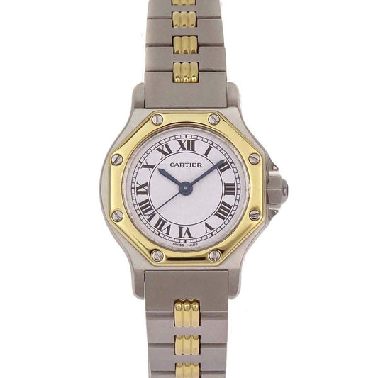 Cartier Santos Octagon SM 24mm Self-winding Watch 18KYG SS
