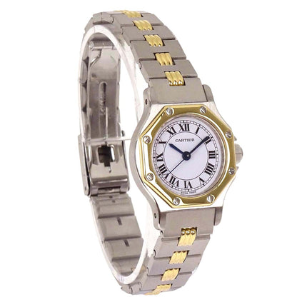 Cartier Santos Octagon SM 24mm Self-winding Watch 18KYG SS