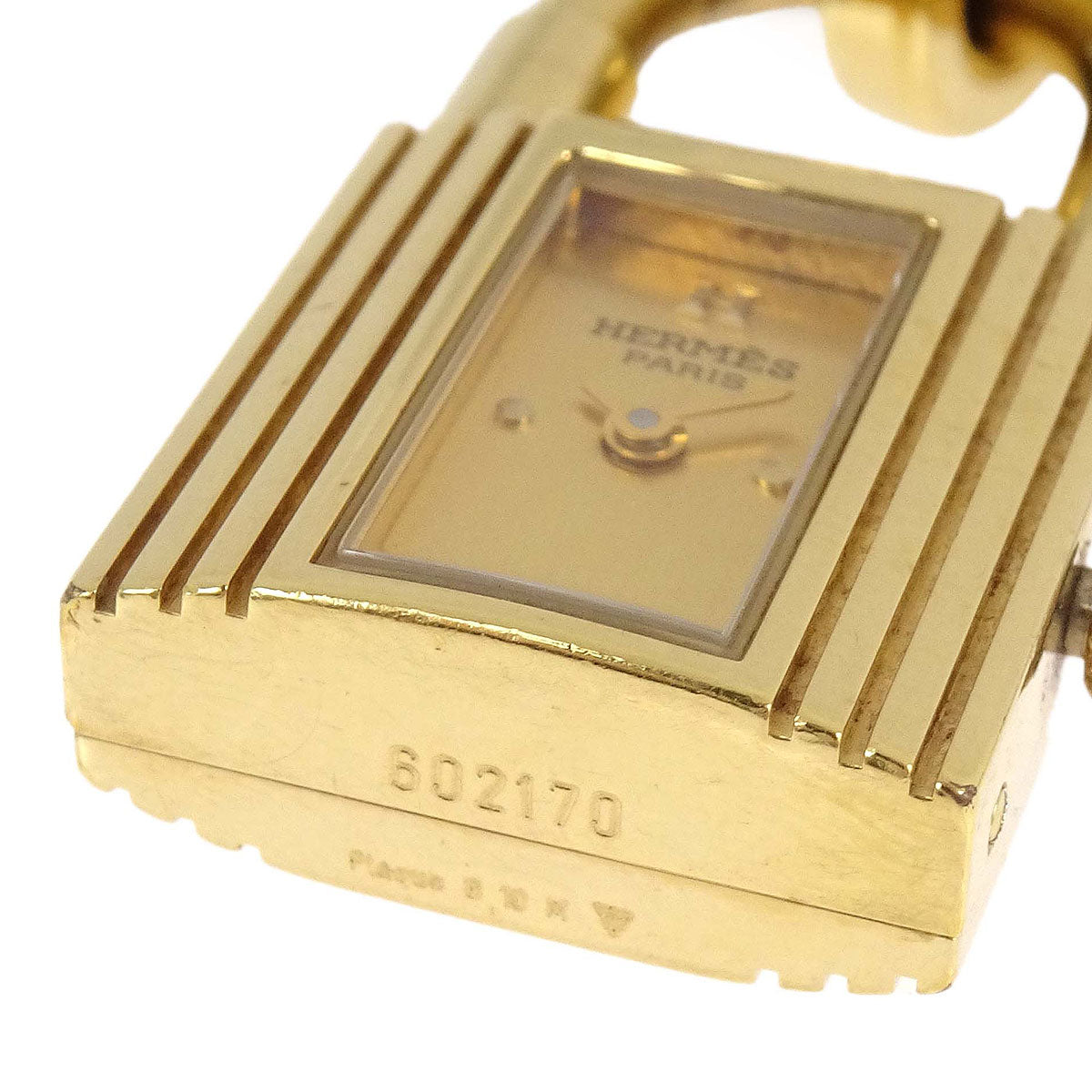 Hermes Kelly Watch Quartz Watch Yellow Courchevel
