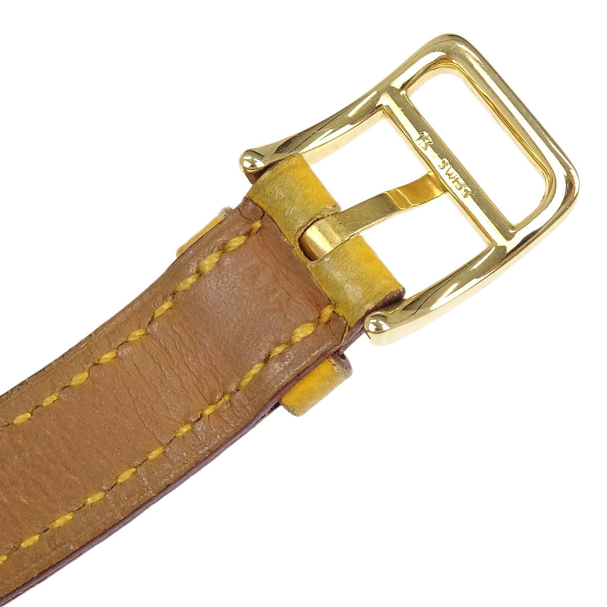 Hermes Kelly Watch Quartz Watch Yellow Courchevel