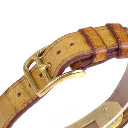 Hermes * Ostrich Kelly Watch Quartz Watch Beige