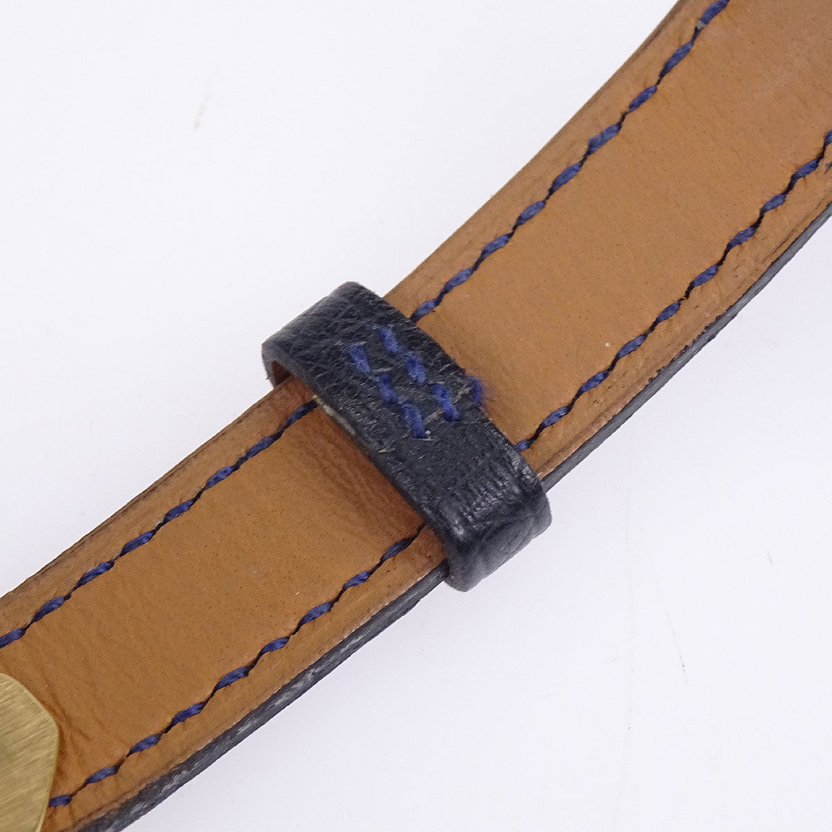 Hermes * Ostrich Kelly Watch Quartz Watch Black