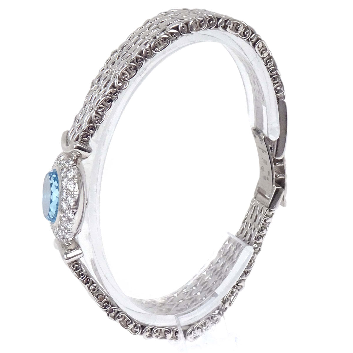 Audemars Piguet Ice Blue Quartz Watch 20mm 18KWG Diamond