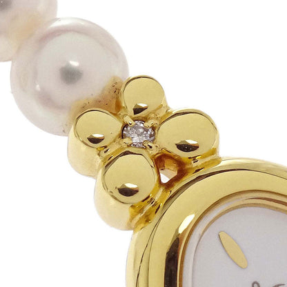 Tasaki Pearl Quartz Watch GP Diamond