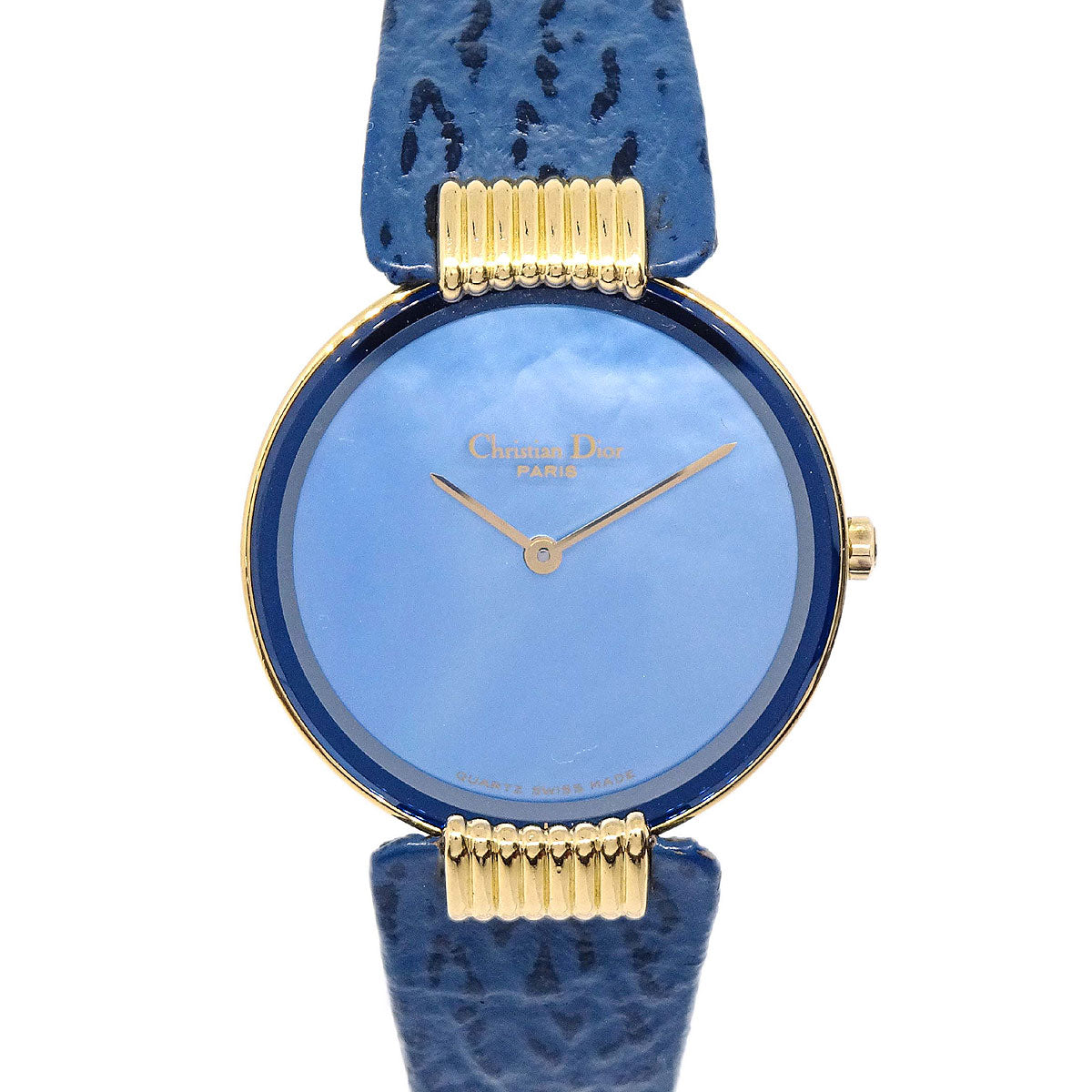 Christian Dior 46153 Bagheera Quartz Wristwatch Watch Gold Plated