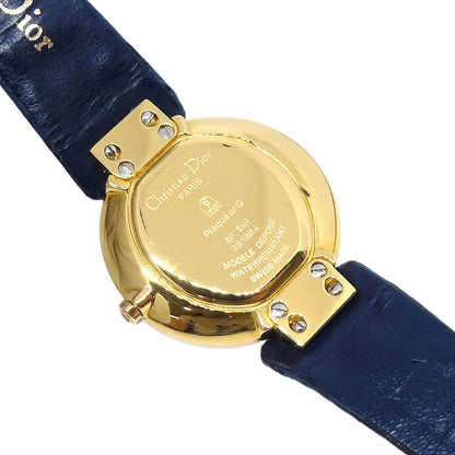 Christian Dior 46153 Bagheera Quartz Wristwatch Watch Gold Plated