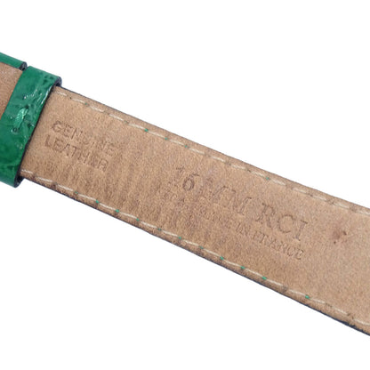 Gucci * Quartz Watch SS Crocodile Green