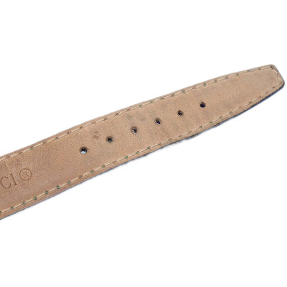 Gucci * Quartz Watch SS Crocodile Green