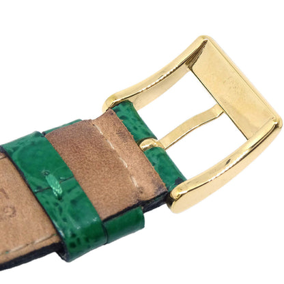 Gucci * Quartz Watch SS Crocodile Green