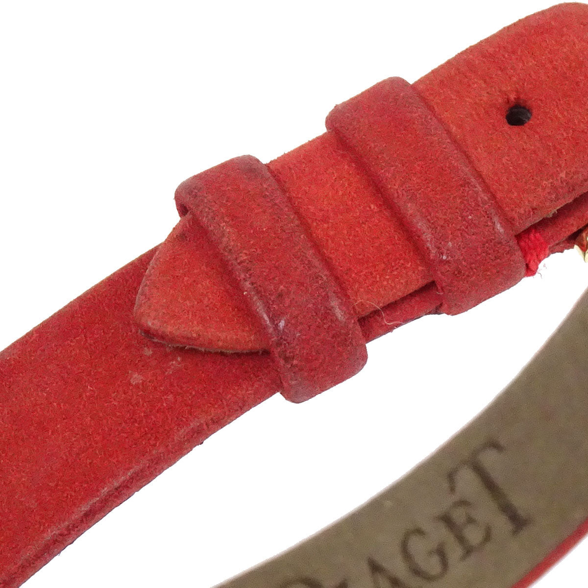 Piaget Hijab YG Ruby Ref.20603 24mm Quartz Watch 18KYG Suede