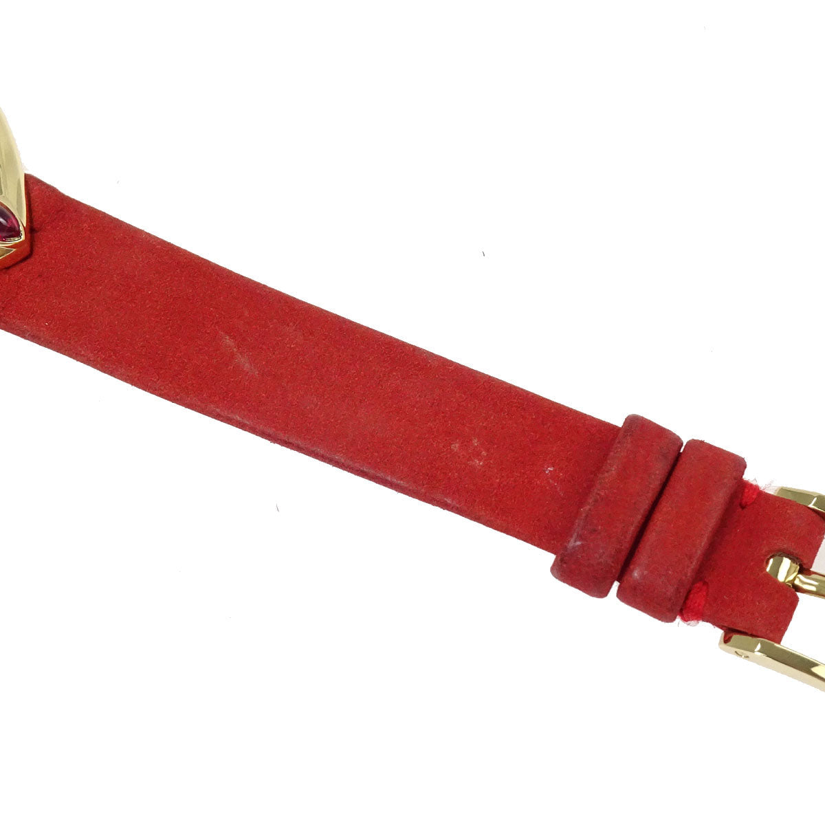 Piaget Hijab YG Ruby Ref.20603 24mm Quartz Watch 18KYG Suede