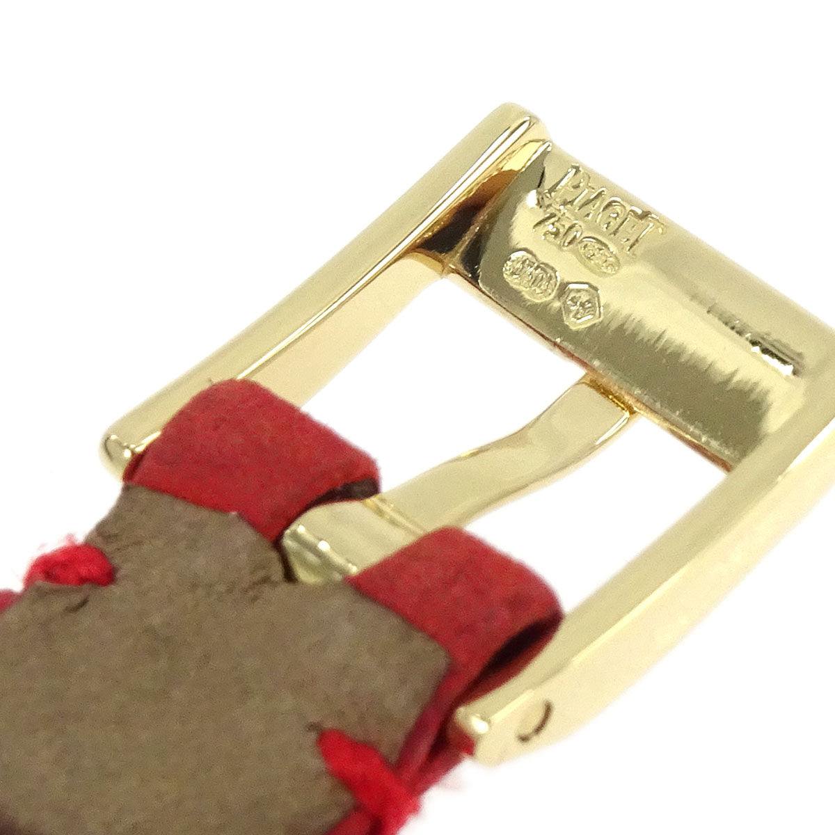 Piaget Hijab YG Ruby Ref.20603 24mm Quartz Watch 18KYG Suede