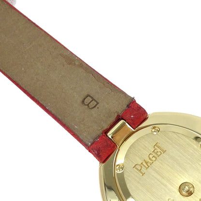 Piaget Hijab YG Ruby Ref.20603 24mm Quartz Watch 18KYG Suede