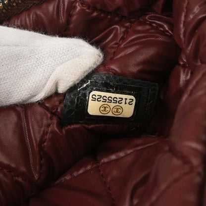 Chanel 2015-2016 Black Caviar Skin Clutch Bag