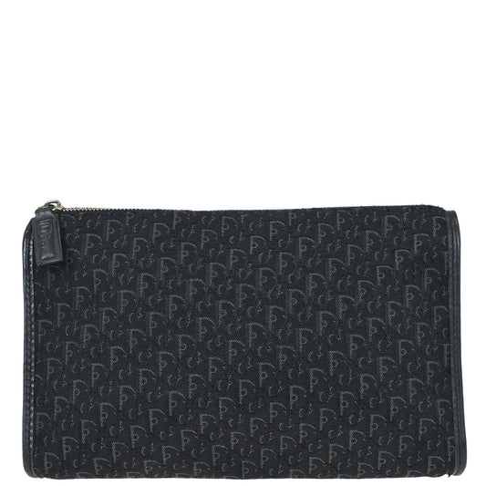 Christian Dior Black Trotter Cosmetic Pouch Bag