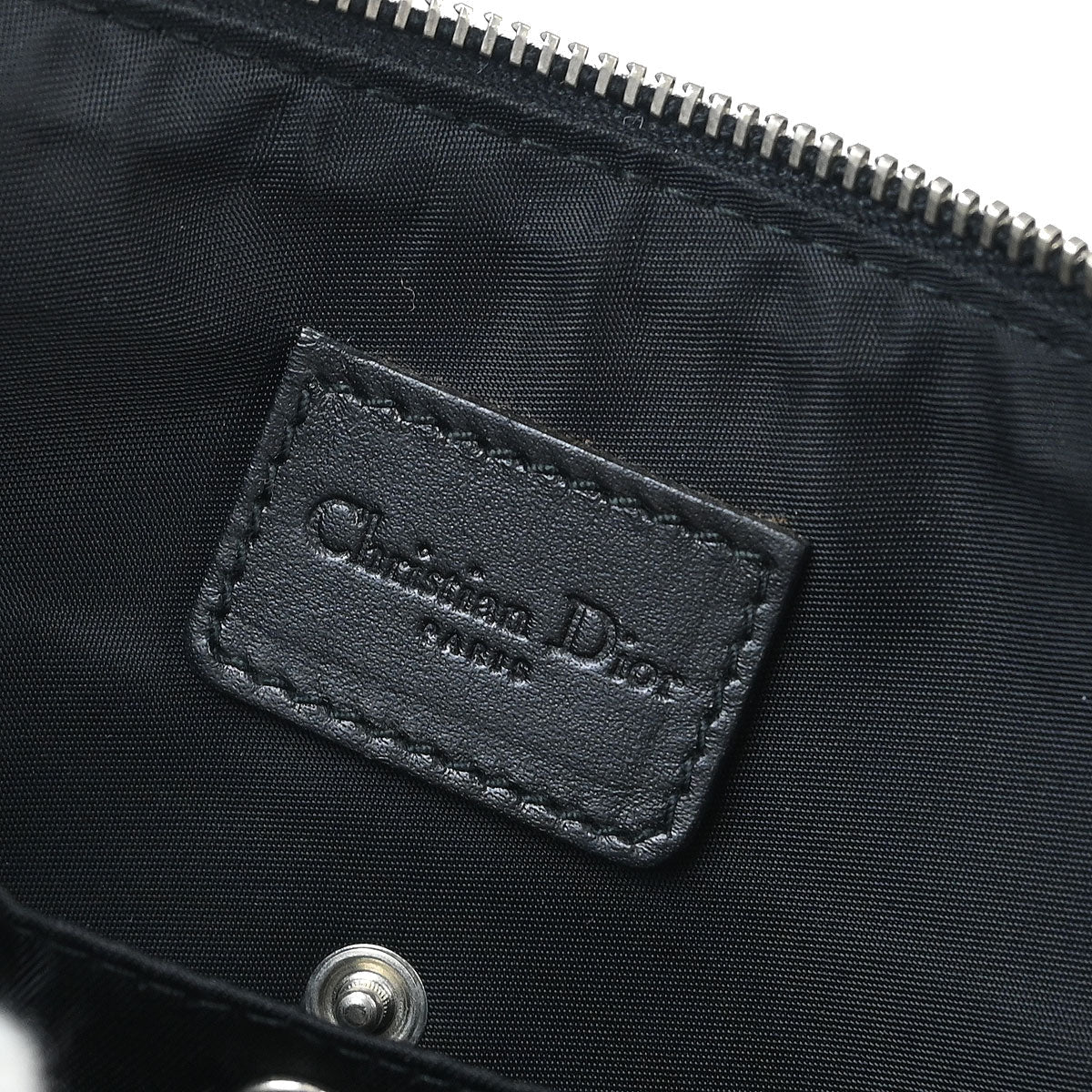 Christian Dior Black Trotter Cosmetic Pouch Bag