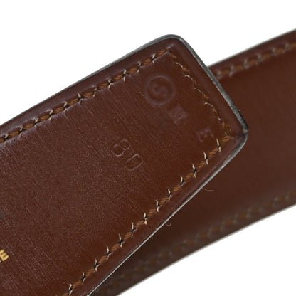 Hermes Black Brown Box Calf Constance Reversible Belt #80 Small Good